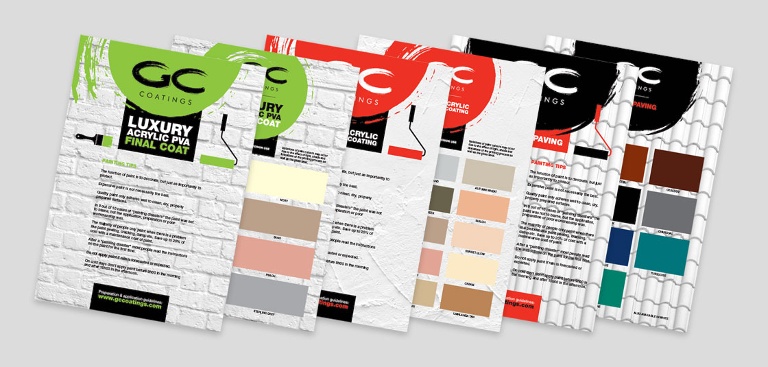 Colour Card Flyer Design Example